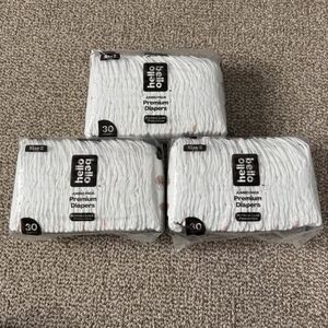Size 2 Unopened Packages of Hello Bello Premium Baby Diapers - 3 x 30 count
